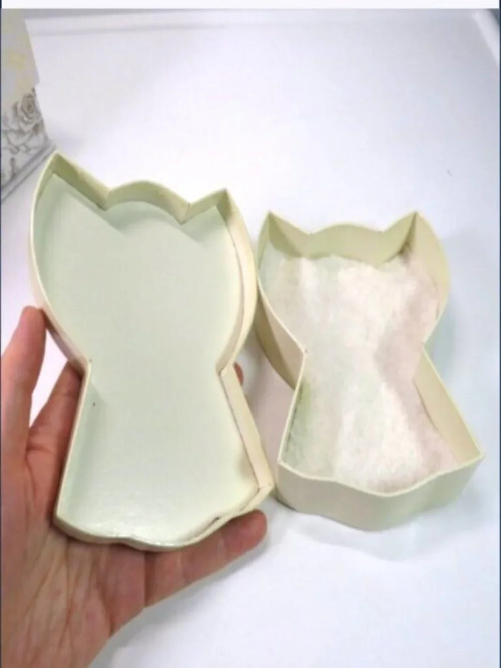 White Gold Foiled Decorative Gift Box Bundle 3pc Magnetic Closure Angel Roses